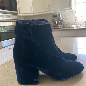 Sam Edelman Blue Velvet Boots